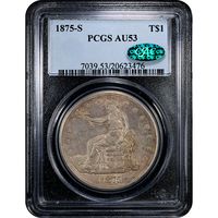 1875-S Trade Dollar ($1) Obverse Slab Image