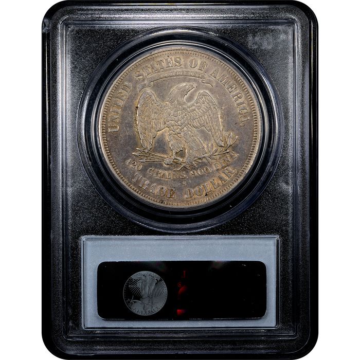 1875-S Trade Dollar ($1) Reverse Slab Image