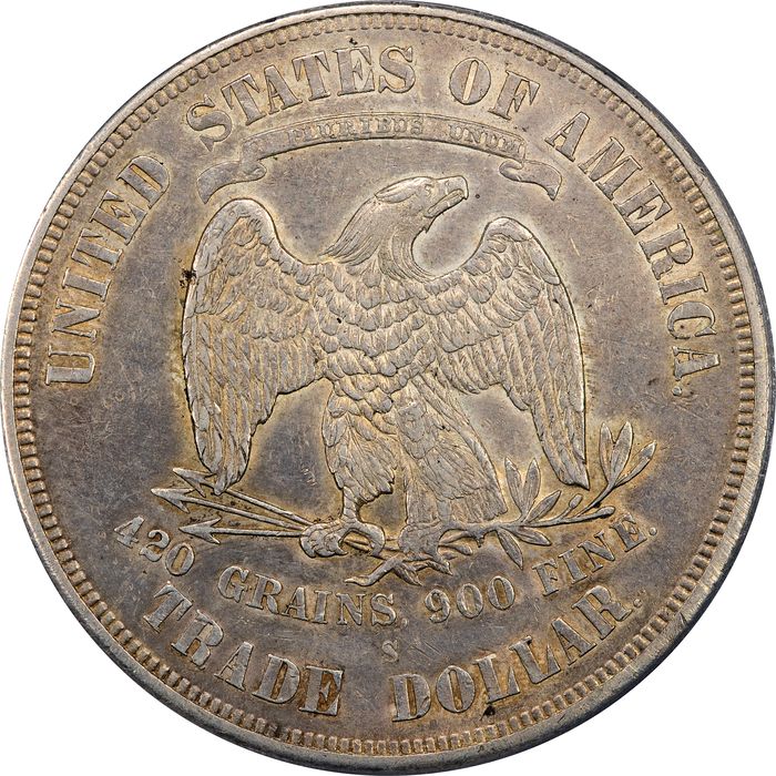 1875-S Trade Dollar ($1) Reverse Image
