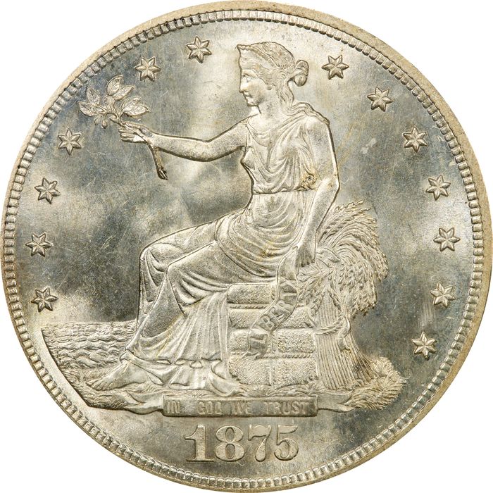 1875-S Trade Dollar (T$1) Obverse Image