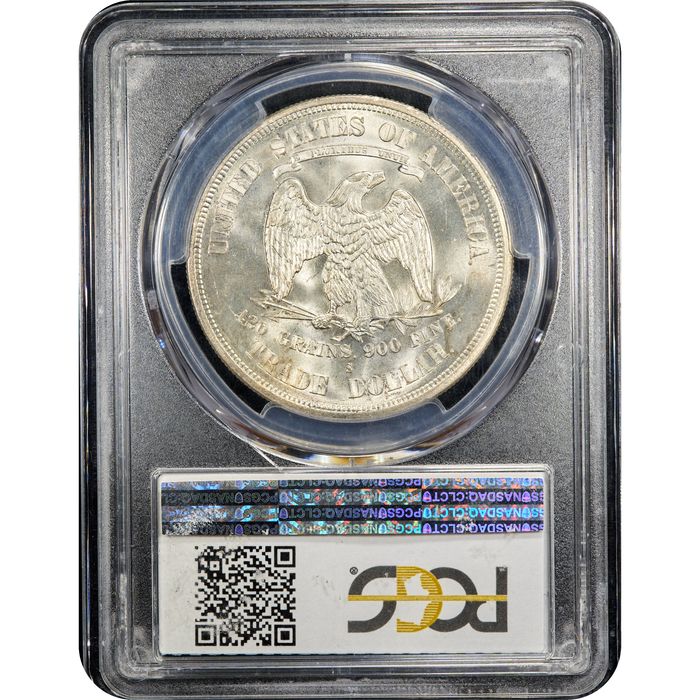 1875-S Trade Dollar (T$1) Reverse Slab Image