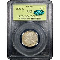 1875-S Twenty Cents (20c) OGH Obverse Image