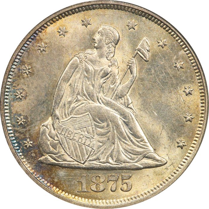 1875-S Twenty Cents (20c) OGH Obverse Image