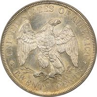 1875-S Twenty Cents (20c) OGH Reverse Image