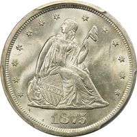 1875-S Twenty Cents (20c) Obverse Image