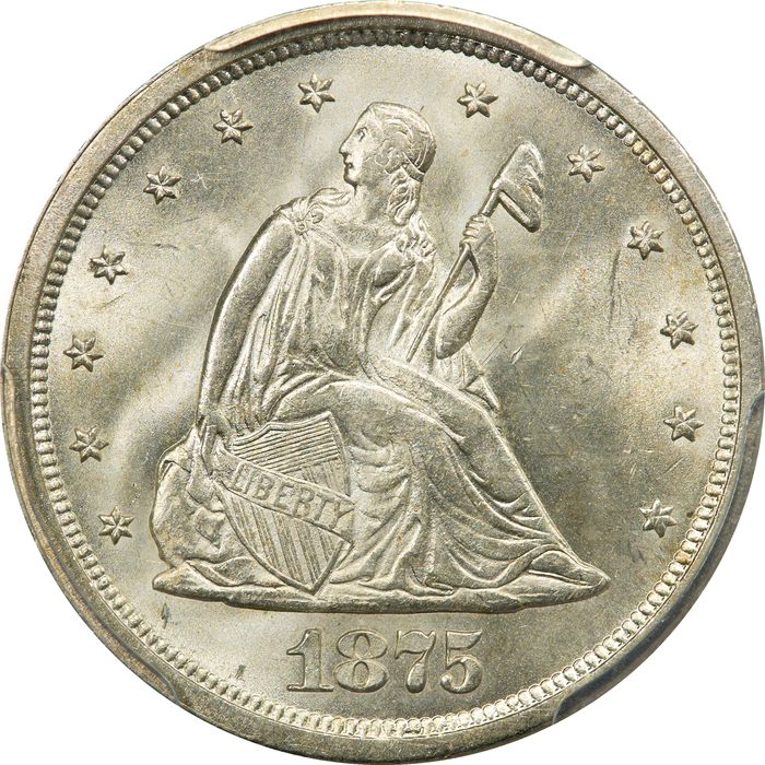 1875-S Twenty Cents (20c) Obverse Image