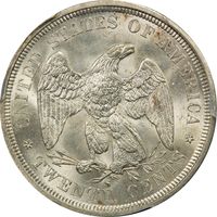 1875-S Twenty Cents (20c) Reverse Image