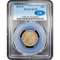 1875-S Twenty Cents (20c) Obverse Image