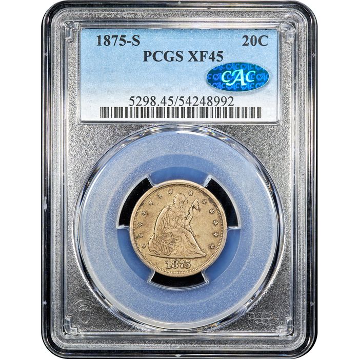 1875-S Twenty Cents (20c) Obverse Image