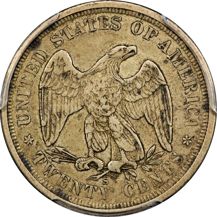 1875-S Twenty Cents (20c) Photo 4