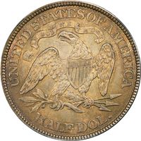 1875 Seated Liberty Half Dollar (50c) Photo 4
