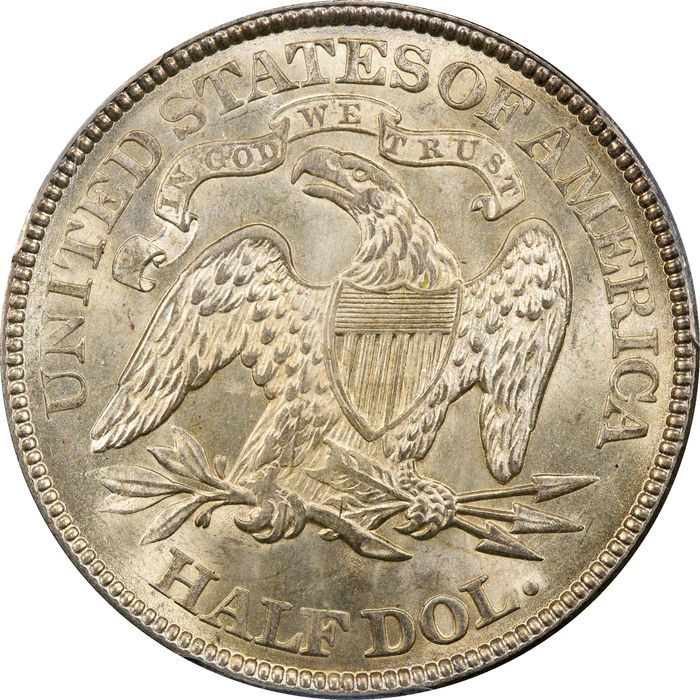 1875 Seated Liberty Half Dollar (50c) Reverse Image