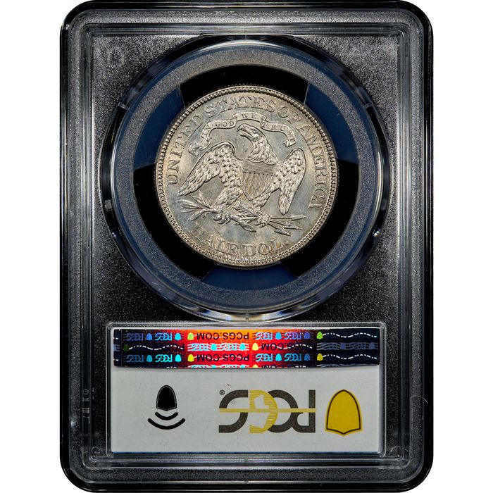 1875 Seated Liberty Half Dollar (50c) Reverse Slab Image