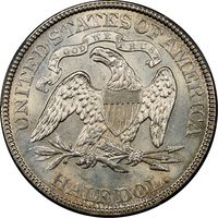 1875 Seated Liberty Half Dollar (50c) Reverse Image