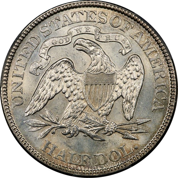 1875 Seated Liberty Half Dollar (50c) Reverse Image