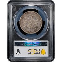 1875 Seated Liberty Half Dollar (50c) Reverse Slab Image