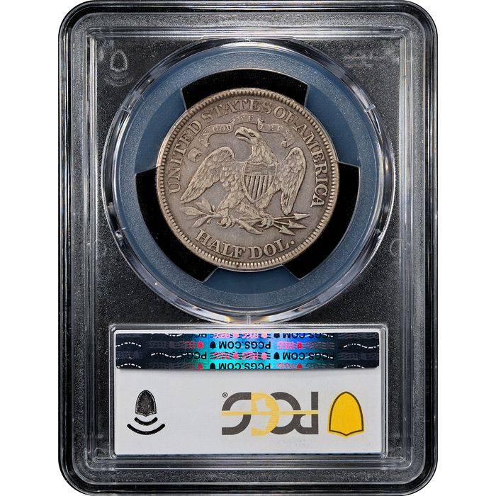 1875 Seated Liberty Half Dollar (50c) Reverse Slab Image