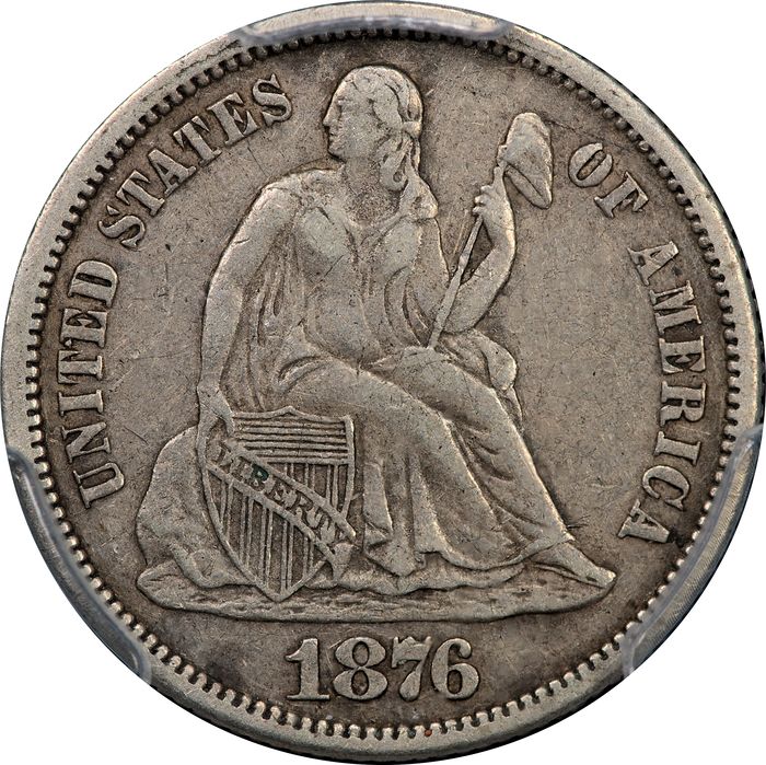 1876-CC Seated Liberty Dime (10c) Obverse Image