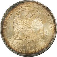 1876-CC Trade Dollar ($1) Doubled Die Reverse  Photo 4