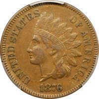 1876 Indian Cent (1c) Photo 3