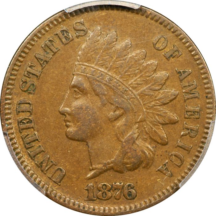 1876 Indian Cent (1c) Photo 3