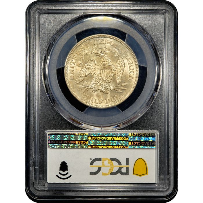 1876-S Seated Liberty Half Dollar (50c) Reverse Slab Image