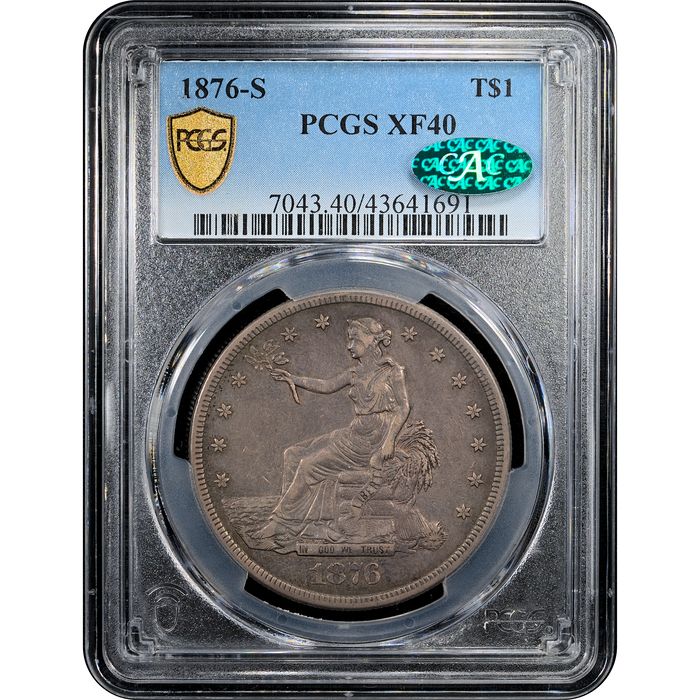 1876-S Trade Dollar ($1) Obverse Slab Image
