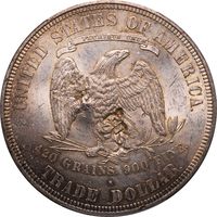 1876-S Trade Dollar (T$1) Chopmarked Photo 4