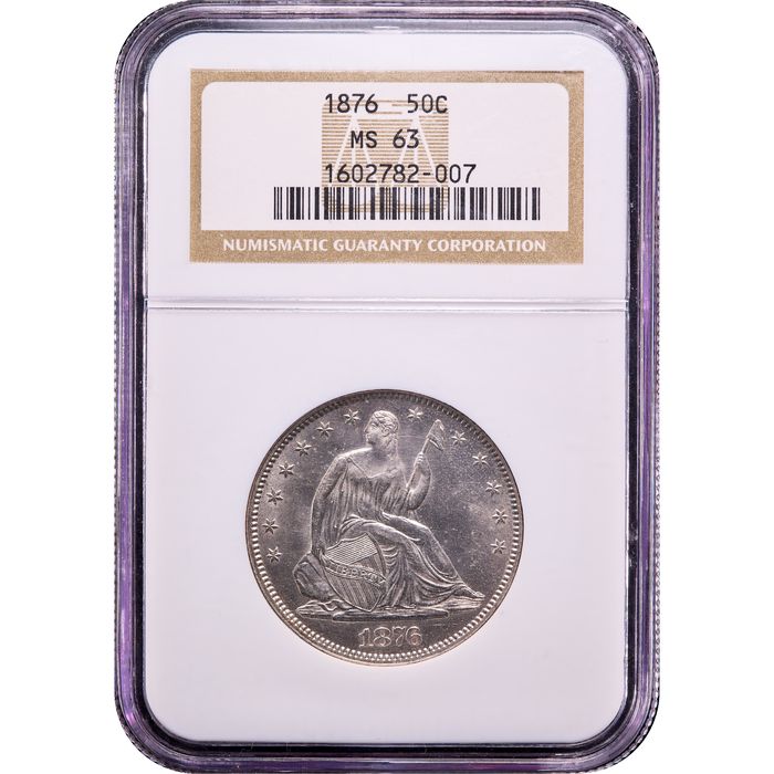 1876 Seated Liberty Half Dollar (50c) Obverse Image