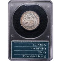 1876 Seated Liberty Quarter (25c) Rattler Reverse Image