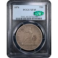 1876 Trade Dollar ($1) Obverse Slab Image