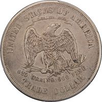 1876 Trade Dollar ($1) Reverse Image
