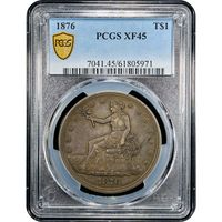 1876 Trade Dollar (T$1) Obverse Image