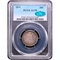 1876 Twenty Cents (20c) Obverse Image