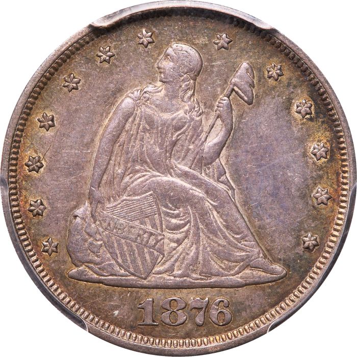 1876 Twenty Cents (20c) Photo 3