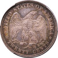 1876 Twenty Cents (20c) Photo 4