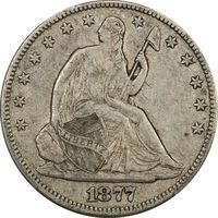 1877-CC Seated Liberty Half Dollar (50c) Photo 3
