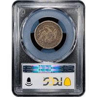 1877-CC Seated Liberty Quarter (25c) Reverse Slab Image