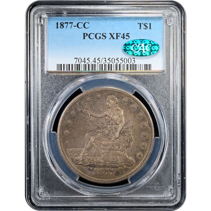 1877-CC Trade Dollar ($1) Obverse Slab Image