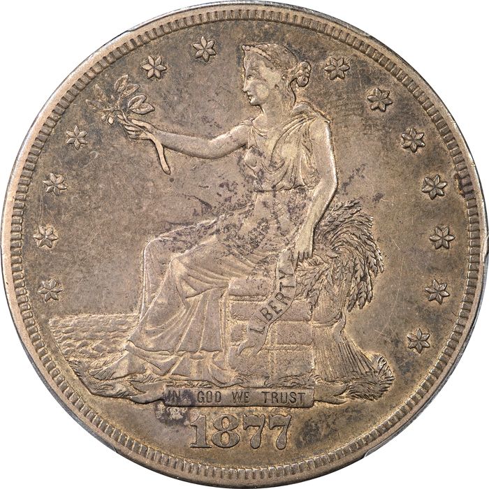 1877-CC Trade Dollar ($1) Obverse Image
