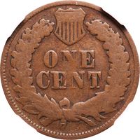 1877 Indian Cent (1c) Reverse Image