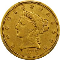 1877-S Liberty Gold Quarter Eagle ($2.50) Photo 3