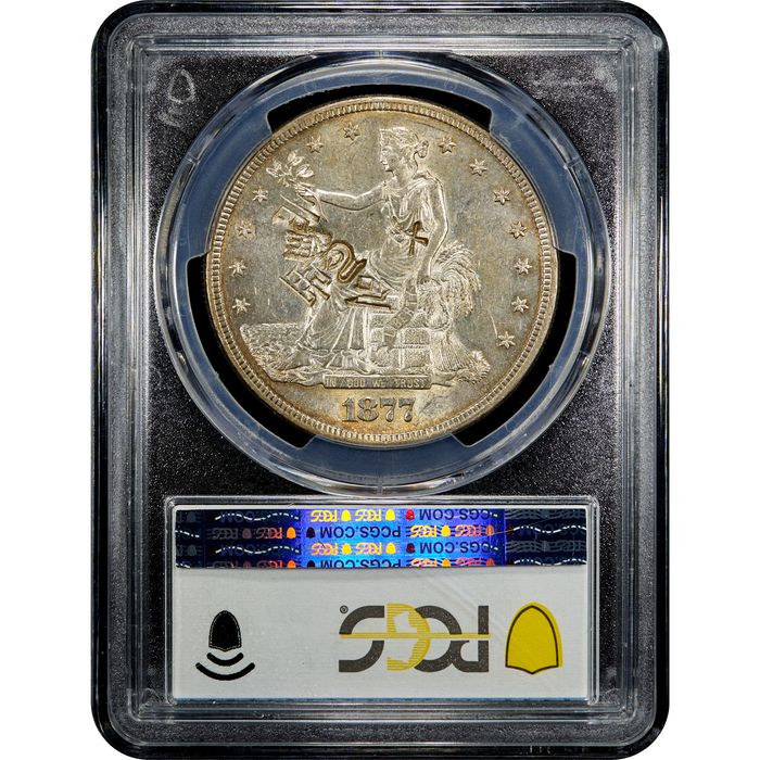 1877-S Trade Dollar ($1) Chopmarked Reverse Image