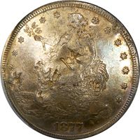 1877-S Trade Dollar (T$1) Chopmarked Photo 3