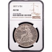 1877-S Trade Dollar (T$1) Obverse Slab Image