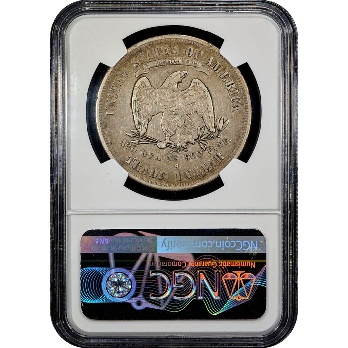 1877-S Trade Dollar (T$1) Reverse Slab Image