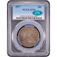 1877 Seated Liberty Half Dollar (50c) Obverse Image