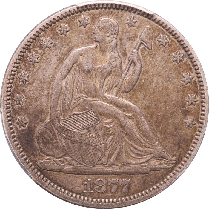 1877 Seated Liberty Half Dollar (50c) Photo 3