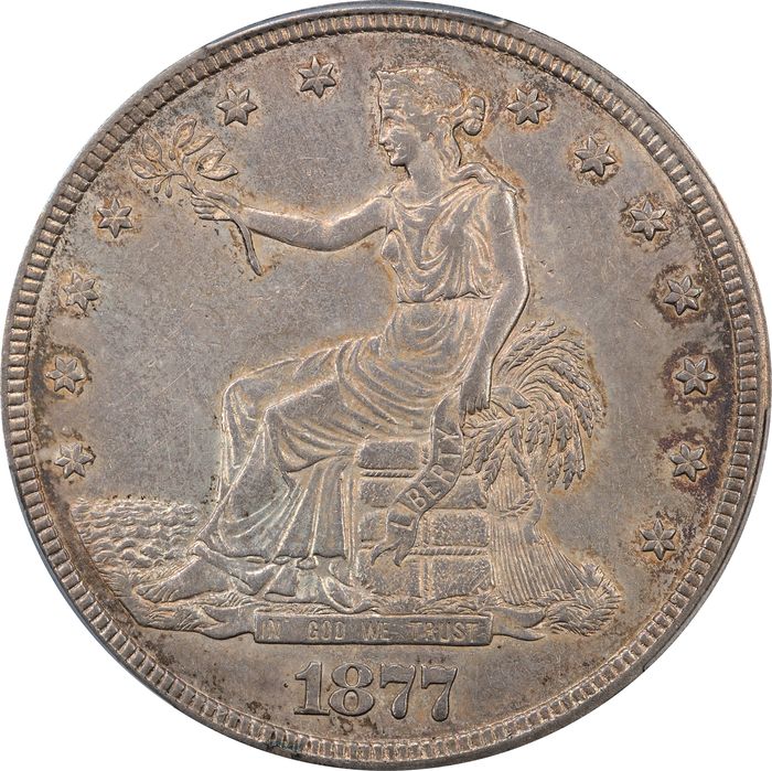 1877 Trade Dollar ($1) Obverse Image
