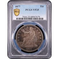 1877 Trade Dollar ($1) Obverse Slab Image